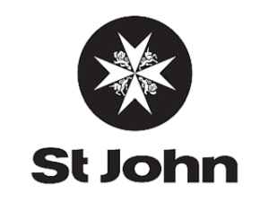 Programmes - White St. John logo